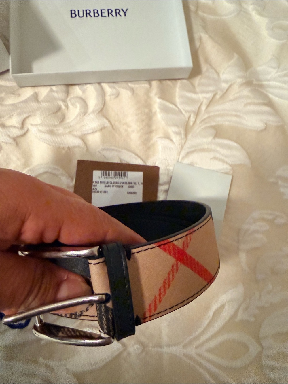 Burberry Shield Classic Pin Belt 100cm